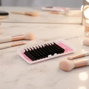 Fadvan LASH Loose Bottom Easy Fanning Soft Matte Black Mix Lashes Tray 0.03 0.05 0.07 Cashmere Eyelash Extensions