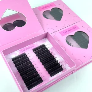 Fadvan Lash Extensions Supplies Vendor Silk Extension De Cils Velvet Lash Trays Cashmere Matte Black Lash Extensions
