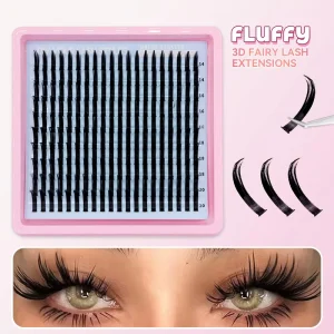 Fairy Eyelashes DIY Handmade PBT 10 Rows of Dense Cluster Eyelashes Can Be Customized Logo