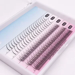 Fairy Fish Tail Mixed Flower Hair Five Rows Natural Slender Soft False Eyelashes Grafted with Flower Hair