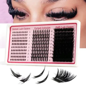 Fairy Handmade Spike Cluster Lashes High Volume Fluffy Cluster for Natural Eyelashes Faux Mink Clusters Kit