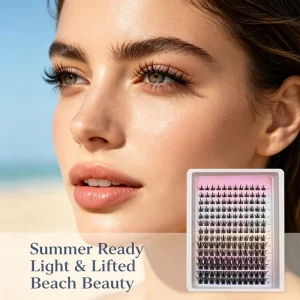 Fairy Segmented Fiber Lash Clusters 8 16mm Self DIY Individual Lashes Custom Logo