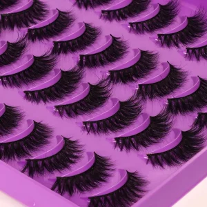 Fake Eyelashes Pack Natural Wispy Lashes Eye Lash Real 6D Mink Eyelash Already in Case