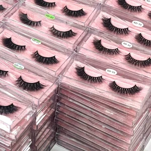 Fake Human Small Natural Eyelashes 1 50pcs Eye Lashes with the Boxs