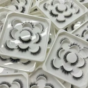 False Eyelash 5D Fluffy Lashes 8 12MM Faux Mink Eyelash Short Strip 3D Natural Faux Mink False Lashes