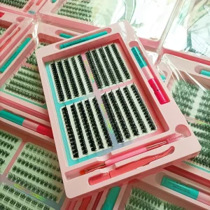 False Eyelashes 320 Clusters Spikes Pointed Tip Fairy DIY Segmented Dense Style Natural Synthetic Hair D Curve 30-80D