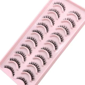 False Eyelashes 5/10 Pairs 3D Mink Lashes Natural Dramatic Volume Fake Eyelash Extension Makeup Faux Cils Reusable
