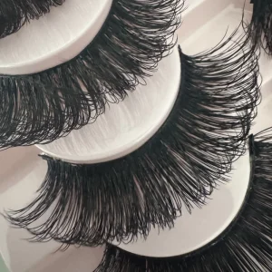 False Eyelashes 7D 83 Thick Fluffy Mink Eyelashes Strip 3D Handmade Fluffy Volume False Eyelashes D Curl Lashes