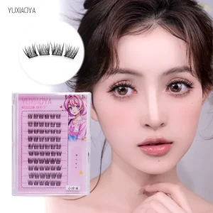 False Eyelashes DIY Natural Simulation Single Cluster Thick Curly Large Capacity Eyelashes DIY False Eye Lashes Extension