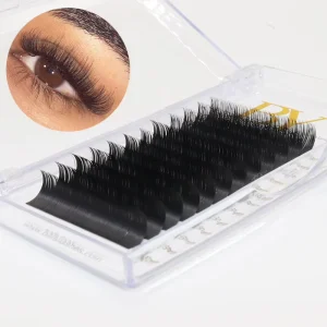 False Eyelashes Extension Silk Individual Spike Lashes Private Label 0.07 Pre Made Spike Lashes with Spikes