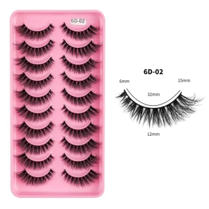 False Eyelashes Natural Style 11 13mm Length 3d Eyelash Extensions Full Strip Lash Vendor