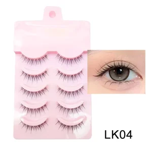 False Eyelashes Stable Supply 5 Pairs of Eyelashes for Natural Makeup Everyday Makeup and Cosplay