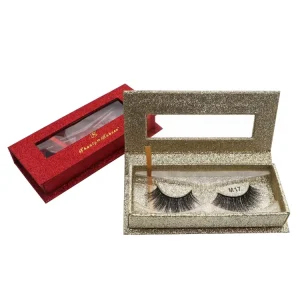 False Eyelashes Strip Private Label 3D Handmade Mink Fur Natural Long Durable Reusable Custom Logo Black