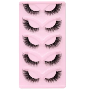 False Strip Lashes Wool Roll for Shape 3D Lash Looks Classic Lash Extension Effect Soft Black Cotton Band