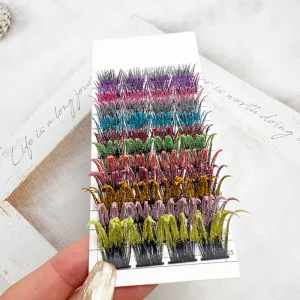 Fashion 25mm Glitter Lashes With Color Festival Color DIY Eyelashes Shimmery Glitter Eye Lashes Extensions