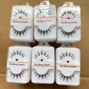 Fashion Soft 100% Human Hair Full Strip Eyelashes Natural Long Eye Lashes Makeup Beauty Lash