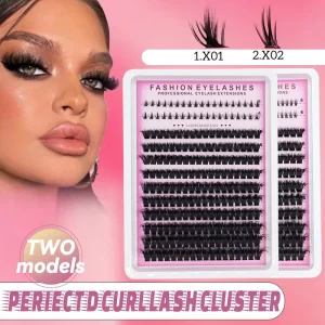 Fashionable 6-18mm Mixed Length DIY Clusters Segment Eyelashes Extension Spike 3D Fluffy Black Thick And-long Style Soft Fiber