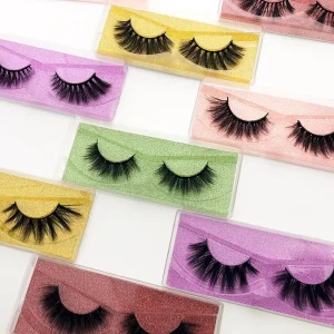 Fast Delivery Transparent Black Cotton Band Korean Fiber Volume Effect Private Label Waterproof Half Cat Eye Lash