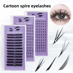 Fast Shipping Individual Spire Lashes Natural Eyelash Cluster Segmented Manga Extension Bulk Supply Party Use