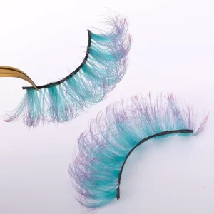 Faux Mink 6D Wispy Handmade Black Cotton Band Natural Long Dramatic Synthetic High Quality 0.10mm Thickness Eyelashes