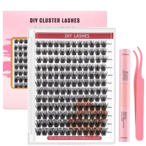 Faux Mink DIY Pre-Cut Segmented Lash Extension Clusters with Bond and Sealant