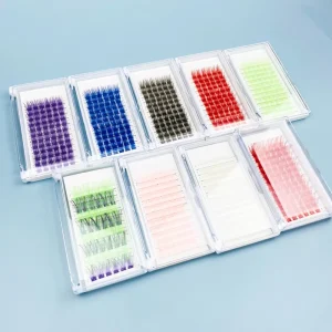 Faux Mink DIY Segmented Cluster Eyelash Extensions Colored Eyelashes