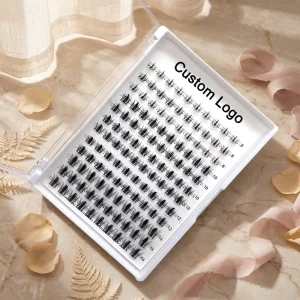 Faux Mink Diy Lash Clusters Invisible Band Luxury Fiber Lash Clusters with Flexible and clear Band