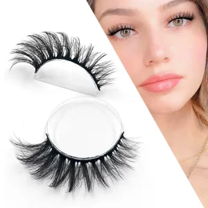 Faux Mink Eyelashes 15 MM Lashes 5D Faux Mink Lashes 100% Handmade Natural 11MM Faux Fur Strip Lashes