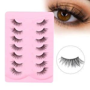 Faux Mink Eyelashes Custom Packaging & Logo Options Lightweight Durable Strip Eyelashes