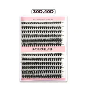 Faux Mink Eyelashes DIY Pre Cut Segmented Lash Extensions Segment Lashes Set Under Lash Clusters With Bond and Sealant