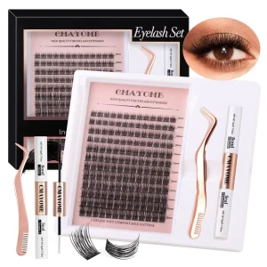 Faux Mink Eyelashes Diy Pre Cut Segmented Lash Extensions Segment Lashes Set Under Lash Clusters With Bond and Sealant