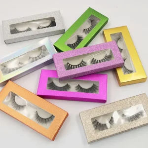 Faux Mink Hair False Eyelashes Handmade Volume Fluffy Messy Wispies Natural Long Lashes Extension Eye Makeup Tools