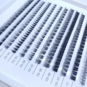 Faux Mink Knot Free Cluster Lash Extension Self Application Diy Lash Cluster 3D Segmented Reusable Self adhesive Eyelash