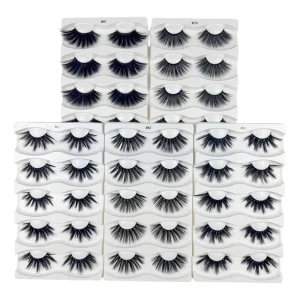 Faux Mink Lash Lightweight Super Soft Comfortable Handmade Full Strip Lashes Silk Mink Eyelashes Vendor