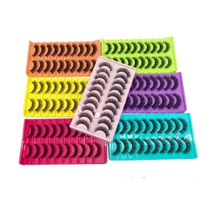 Faux Mink Lashes 15MM Soft Wispy Natural Faux Mink Eyelash Strips Faux Cils