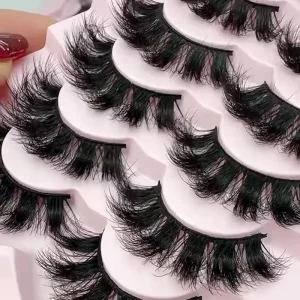 Faux Mink Lashes Natural Look Private Label Faux Mink Eyelashes for Cosmetic Packaging Daily Makeup Long Lasting