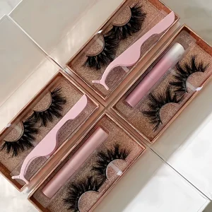 Faux Mink Lashes Silk Lashes 3d Faux Mink Eyelashes with Premium 3d Silk Eyelashes with Customized Packaging