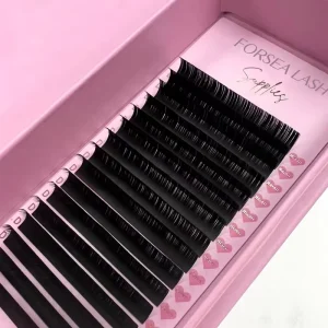 Faux Mink M LC Curl Lash Trays Private Labels Individual Eyelash Extension Professional Lash Supplies Eyelash Extension Trays