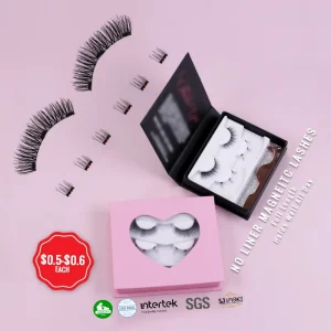 Faux Mink Magnetic Eyelashes Pre Cut Magnetic Lashes Made With Soft Magnets Hold Well All Day