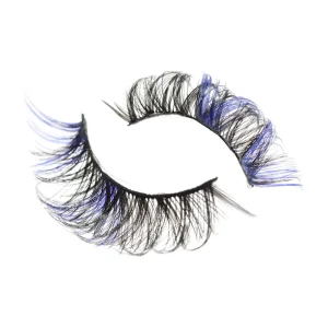 Faux Mink Strip Eyelashes Fluffy Wispy Colored Strip Lashes OEM or ODM Customized From Professional Lash Factory