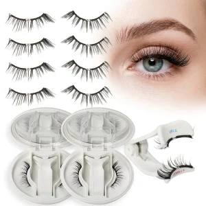 Flexible Soft Magnetic Fake Eyelashes Natural 3D Effect Comfortable Wear Reusable False Lashes for Daily Use