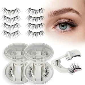 Flexible Soft Magnetic False Eyelashes Lightweight Natural Look Reusable No Glue Fake Lashes for Daily Makeup