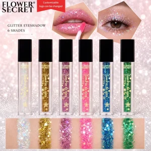 Flowing Light Radiant Color Liquid Eyeshadow Intense Pearl Shimmer Highlighter Under Eye Single Color Fine Glitter 4ml