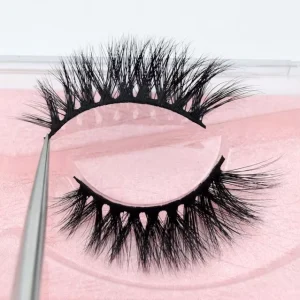 Fluffy 100% Real Mink Lashes Private Label Custom 12 15mm Eyelashes Mink Lashes3d Mink Eyelashes