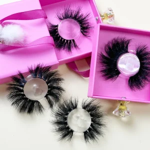 Fluffy 100% Real Mink Lashes Private Label Eye Lashes Mink Lash Cases 3d Mink Eyelashes Custom Eyelash Boxes