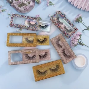 Fluffy 100% Real Mink Lashes with Packaging Private Label Custom 12 15mm Eyelashes Mink Lashes 3d Mink Eye Lashes