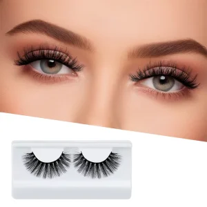 Light Customization Full Strip Eyelashes Private Label 3D Custom Packaging Synthetic Lashes Fluffy Lashes