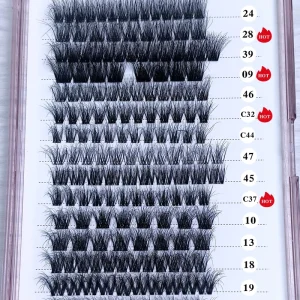 Fluffy 300D Diy Eyelash Clusters Kit 3D Thin Band Thick Volume Diy Lash Cluster Kit