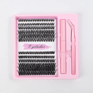 Fluffy 3D False Lashes Volume Boost Fake Eyelashes 3D Airy Lash Extensions Voluminous Eye lifting Lashes Sunflower Lash Look