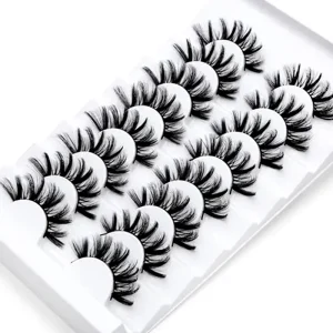 Fluffy 3D Mink Eyelashes Custom Logo Private Label Available Natural Look Eyelash Extension Full Strip Eyelashes
